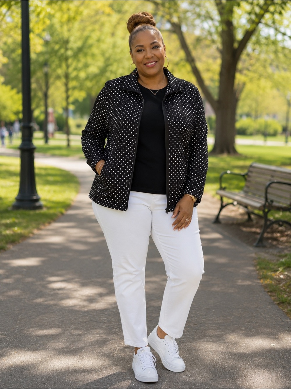 Women’s Black Polka Dot Jacket